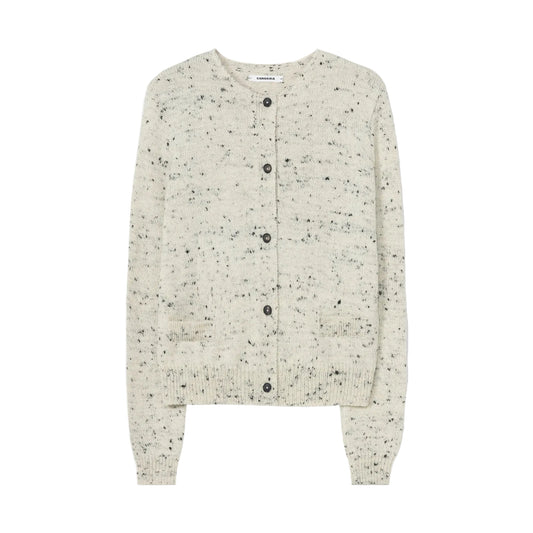Merino Wool Flecked Cardigan
