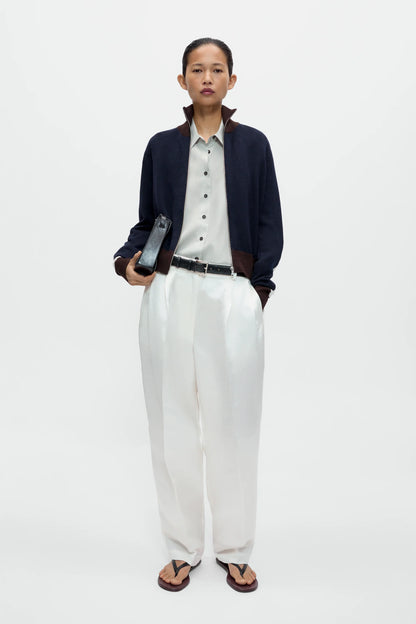 Merino Wool Sporty Cardigan