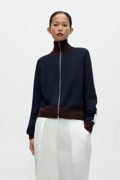 Merino Wool Sporty Cardigan