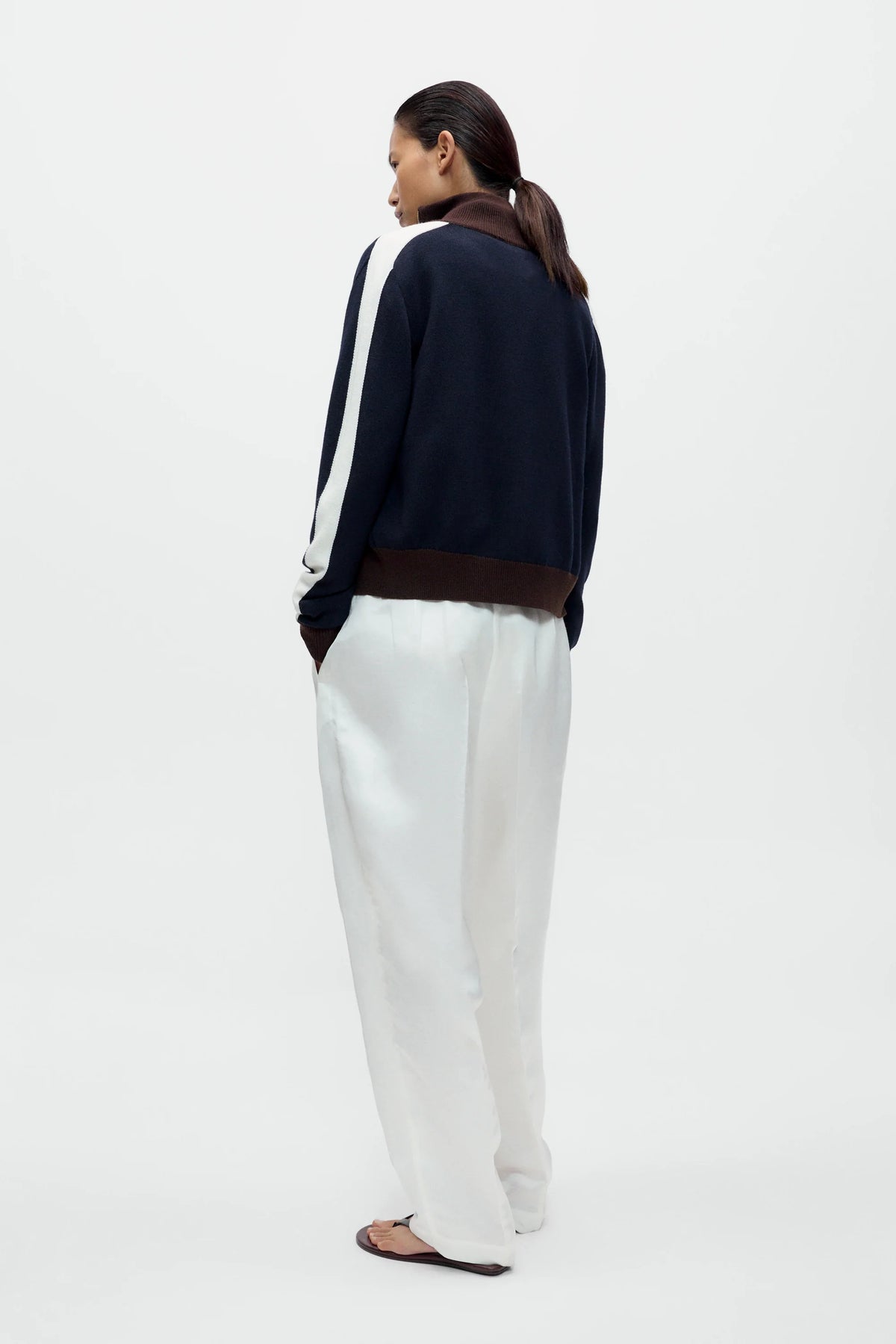 Merino Wool Sporty Cardigan