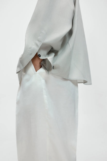 Pinstriped Oversized Shirt