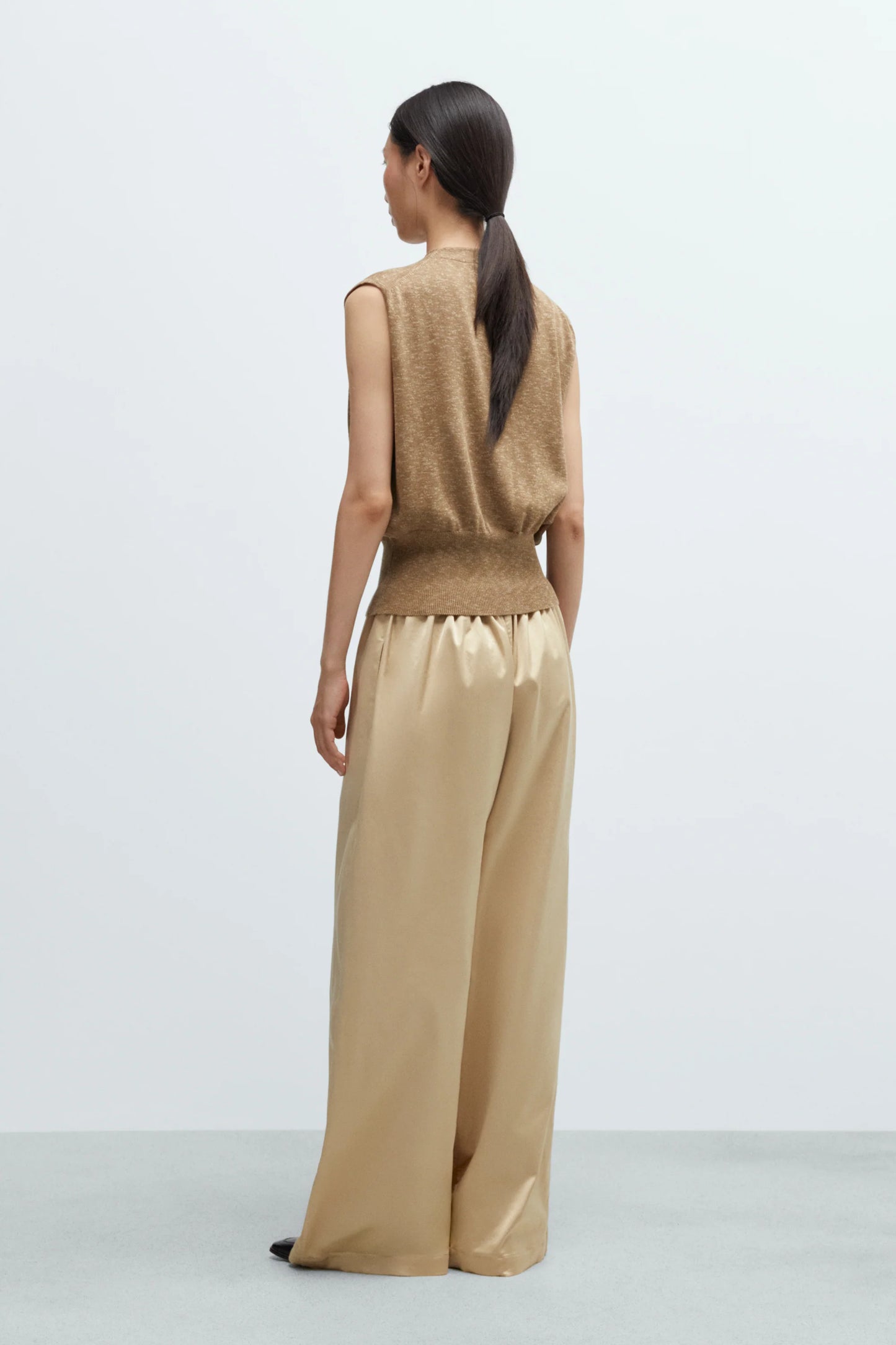 Flecked Cotton Waistcoat