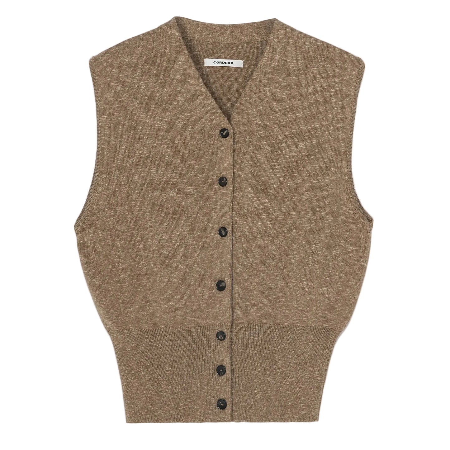 Flecked Cotton Waistcoat
