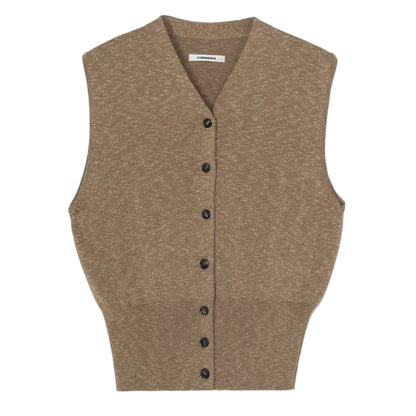 Flecked Cotton Waistcoat