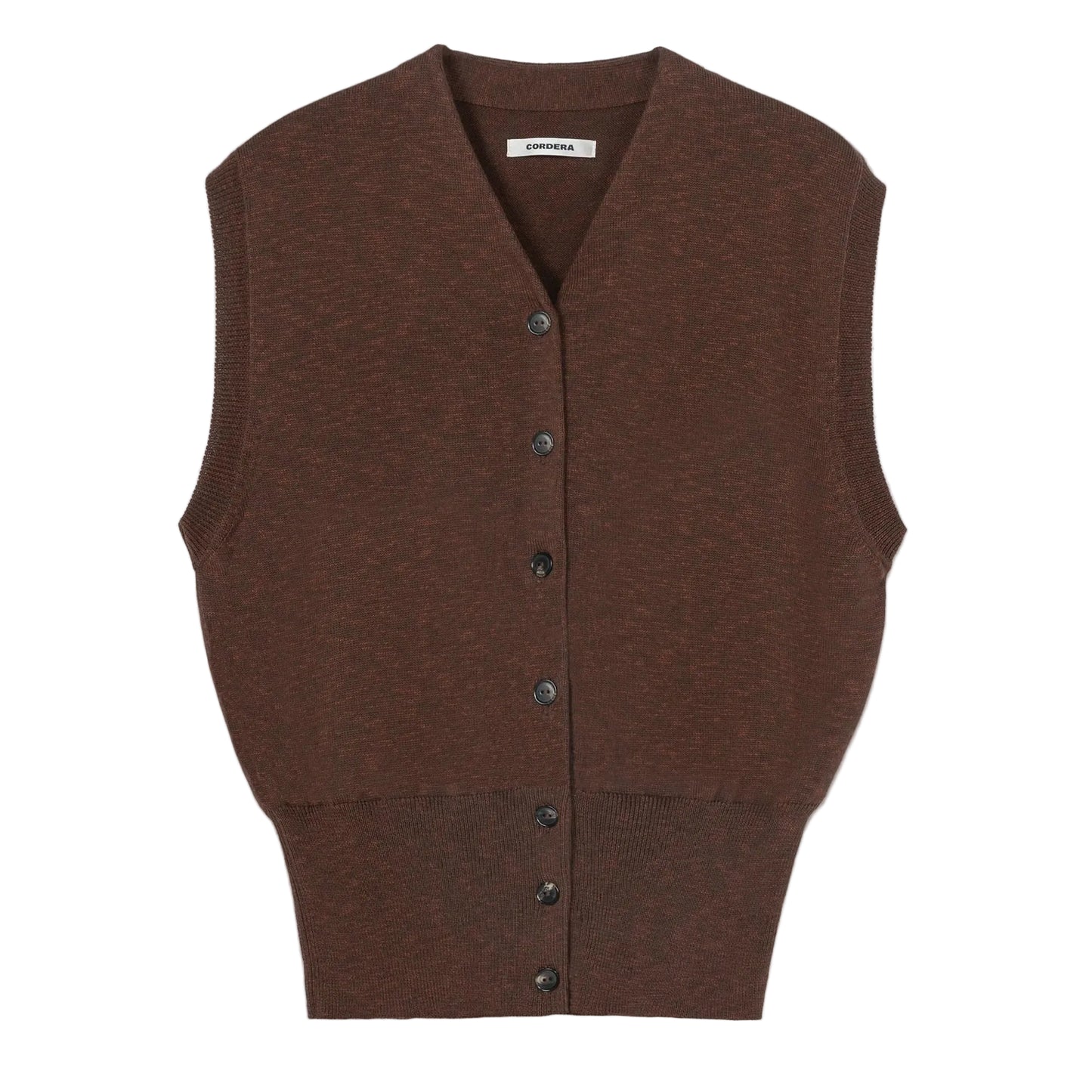 Flecked Cotton Waistcoat