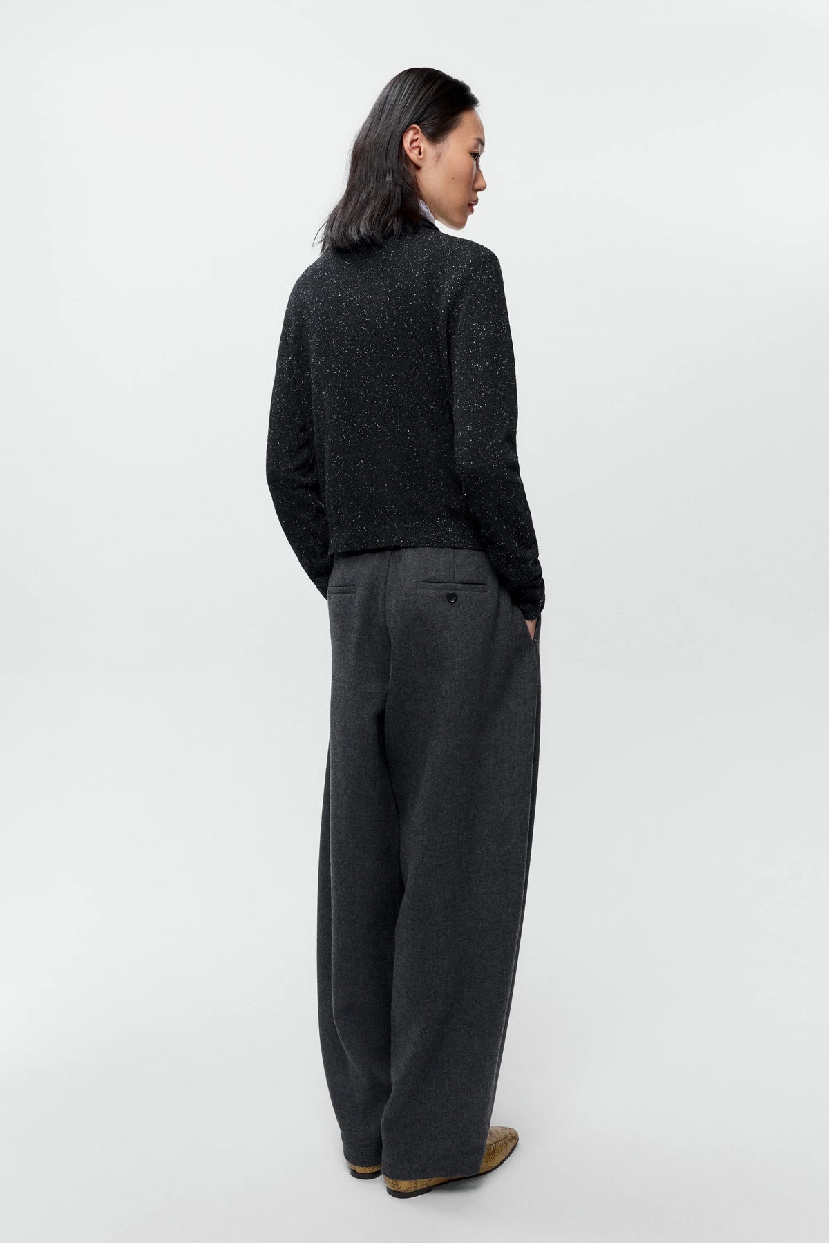 Silk & Wool Flecked Polo