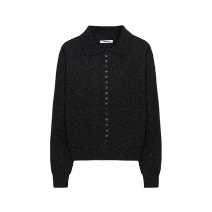 Silk & Wool Flecked Polo