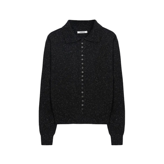 Silk & Wool Flecked Polo