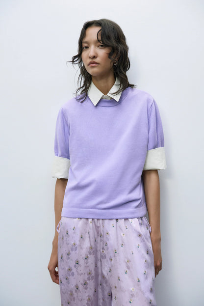 Cotton T-Shirt Lilac