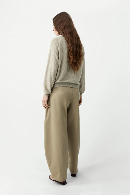 Linen & Cotton Flecked Cardigan