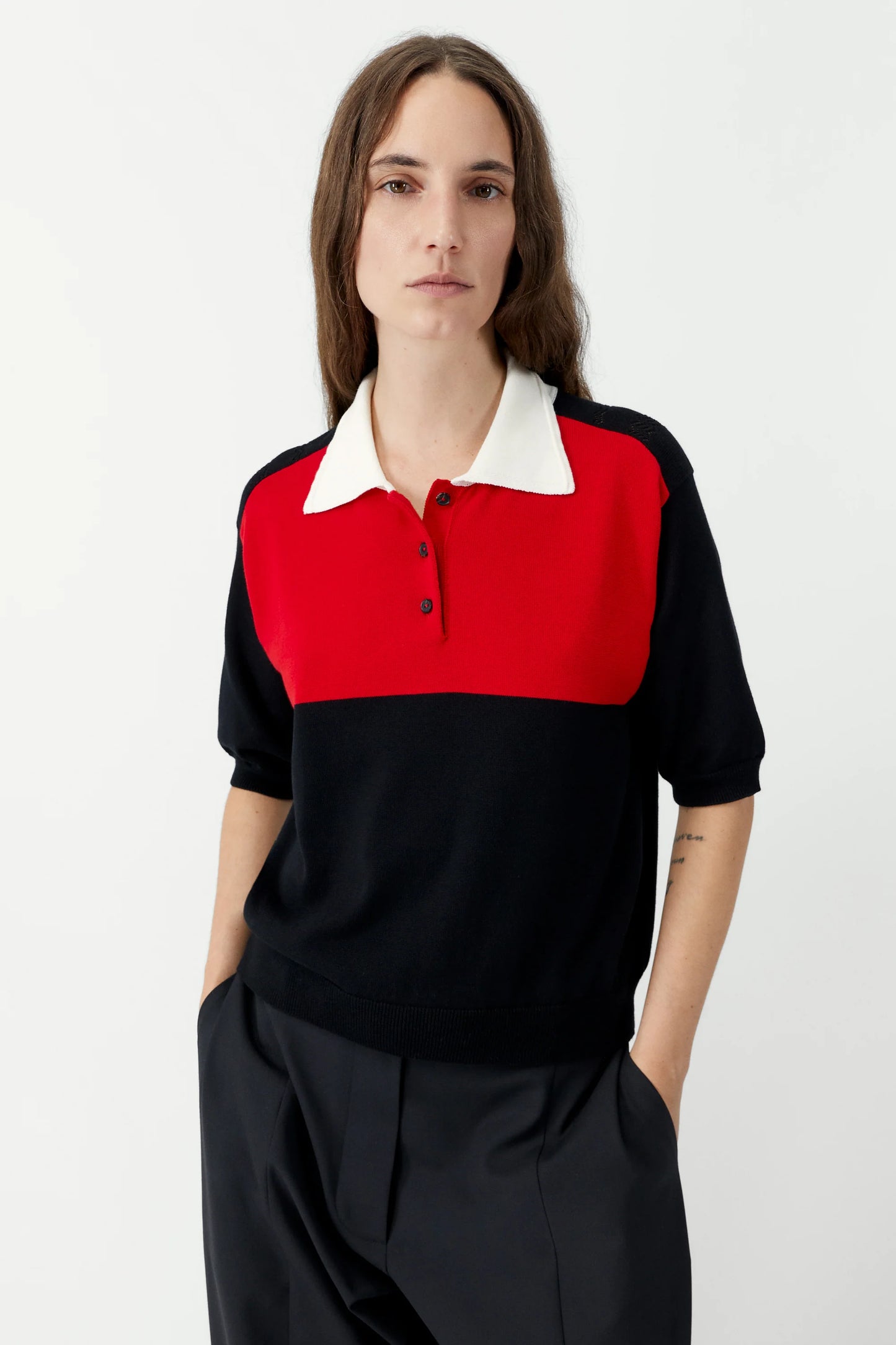Organic Cotton Colorblock Polo