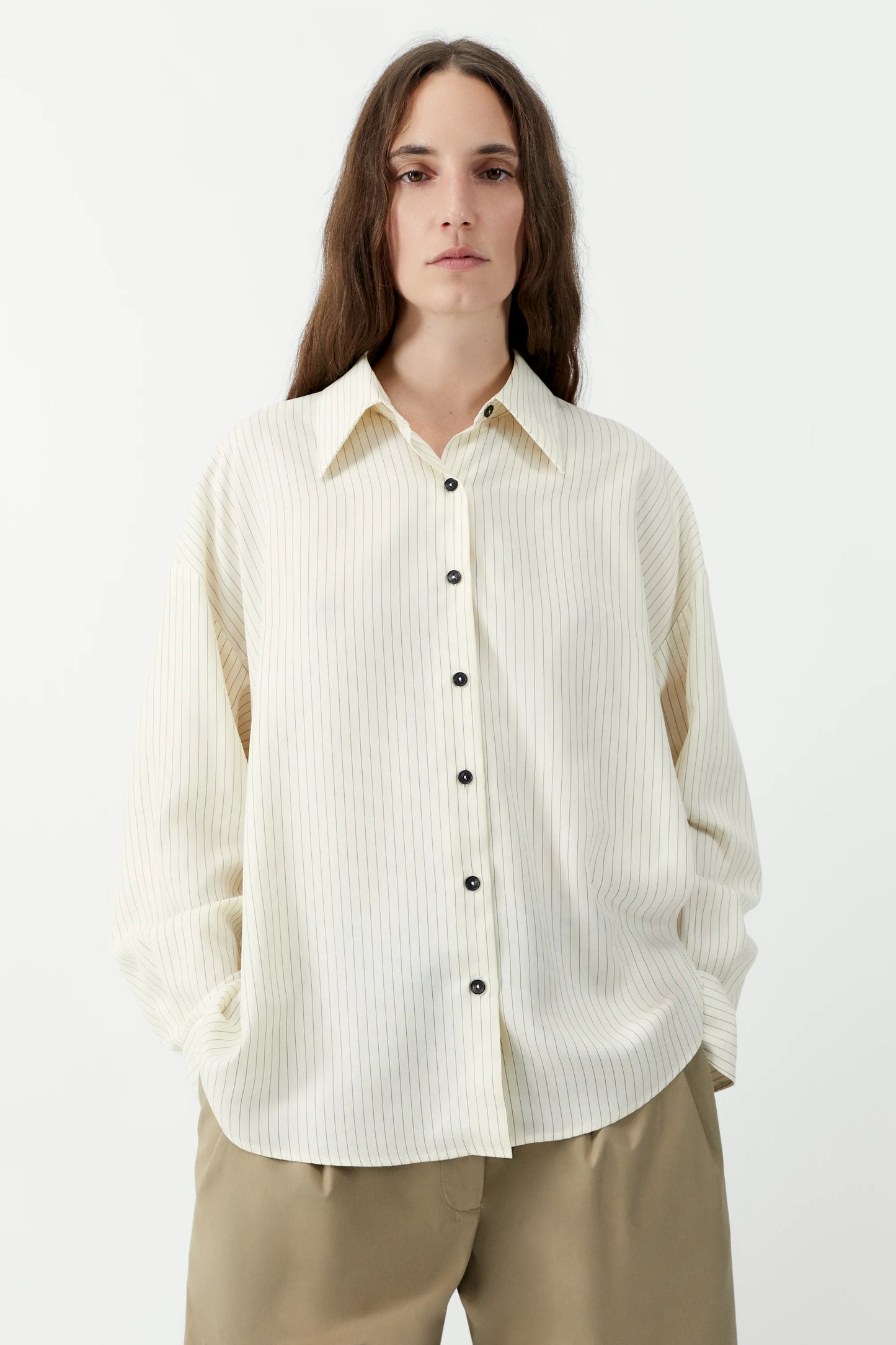 Oversized Pencil Striped Shirt