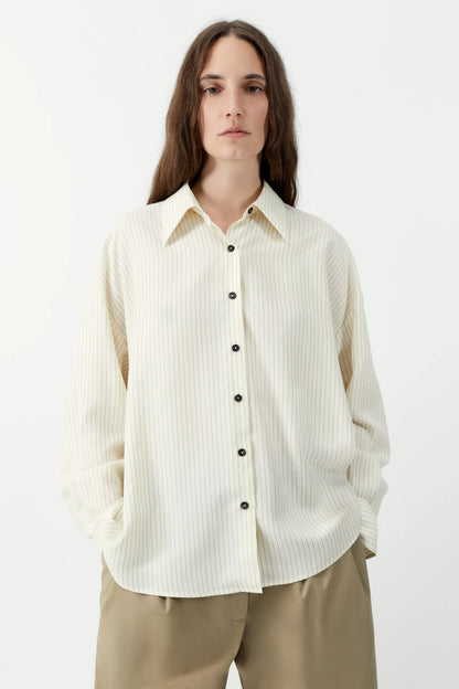 Oversized Pencil Striped Shirt
