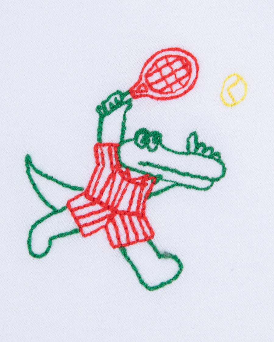 Popincourt Crocodile Tennis/Gots White