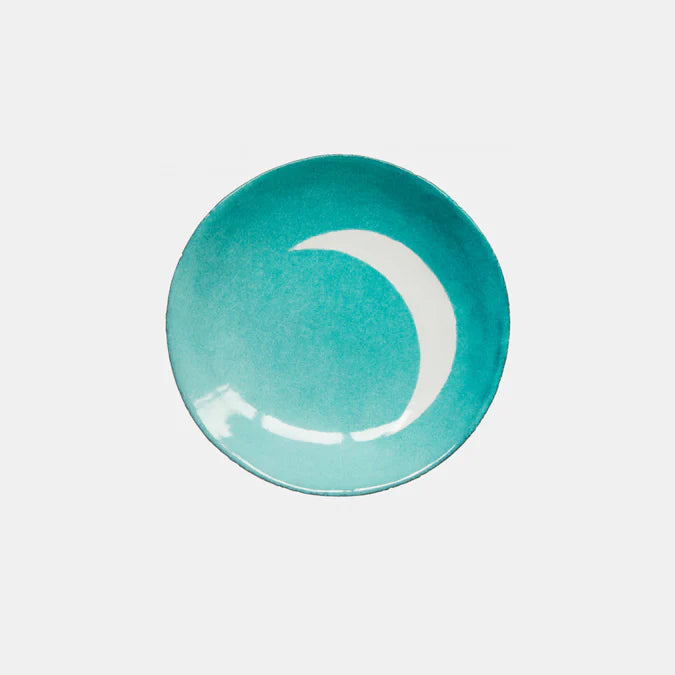 Small Blue Crescent Moon Plate