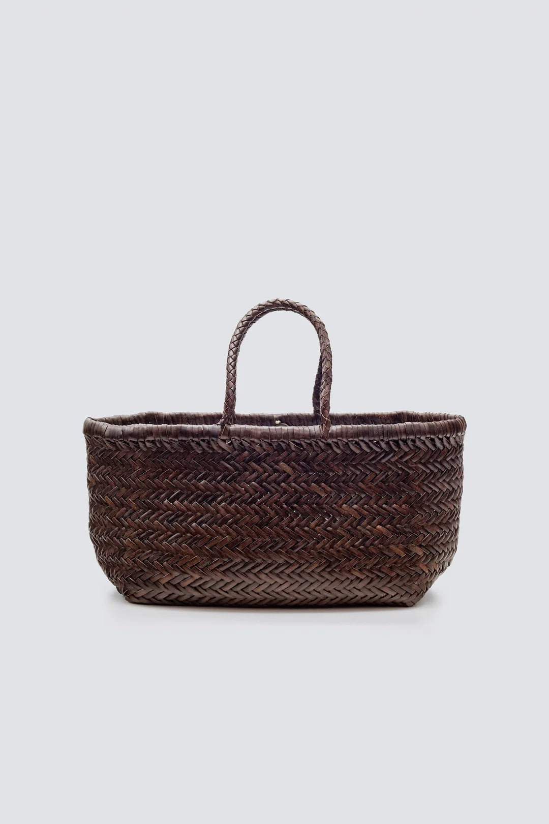 Small Bamboo Triple Jump Woven Shoulder Bag