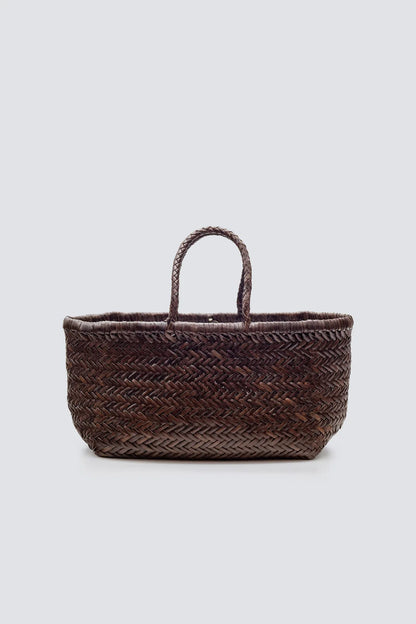 Small Bamboo Triple Jump Woven Shoulder Bag