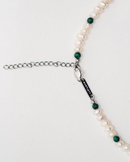 Pearl And Stone Beaded Necklace