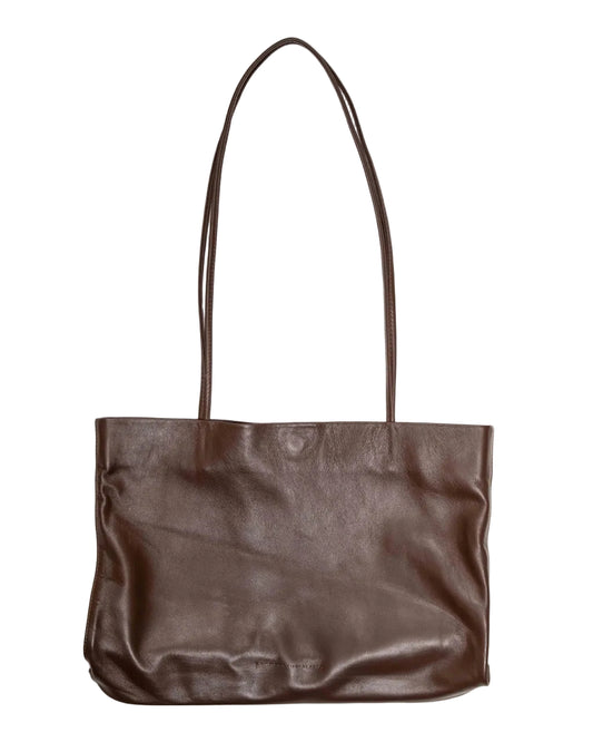 Narrow Oval Relaxed Tote_Cognac