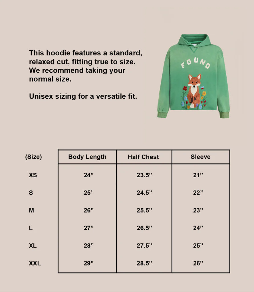 Wildlife Chenille Embroidered Hoodie