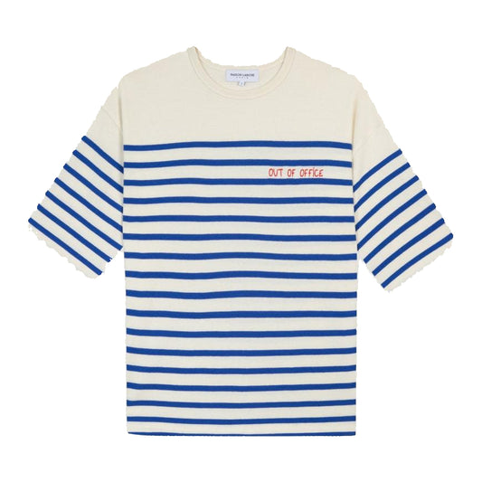 Montpar SS Out Of Office /Gots Ivory Blue T-shirts