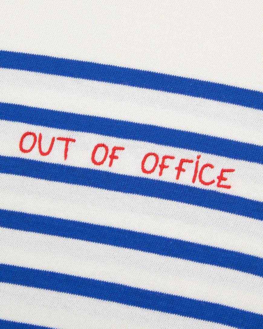 Montpar SS Out Of Office /Gots Ivory Blue T-shirts