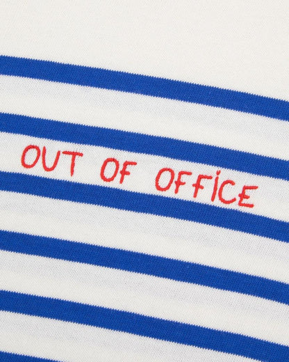 Montpar SS Out Of Office /Gots Ivory Blue T-shirts