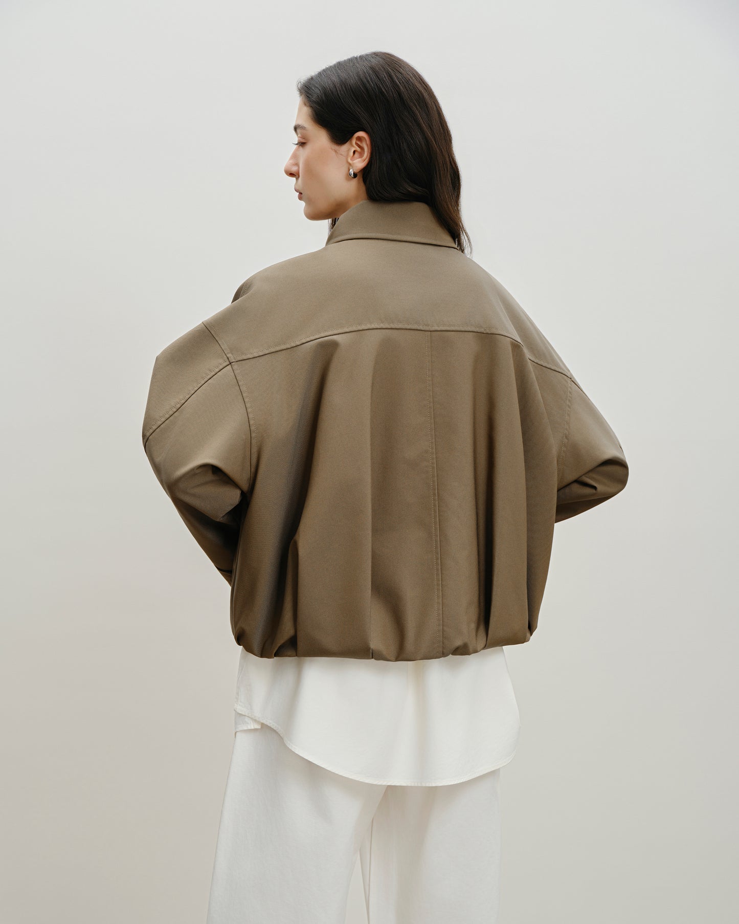 Pleated Cocoon Jacket