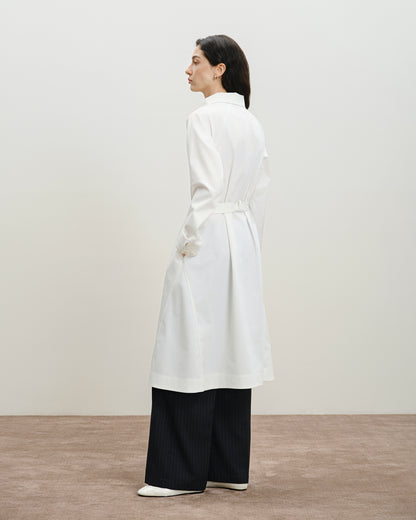 Folded Collar Shirt Dress
