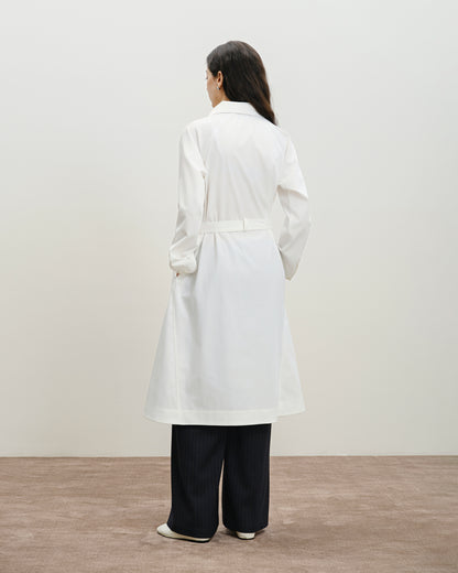 Folded Collar Shirt Dress