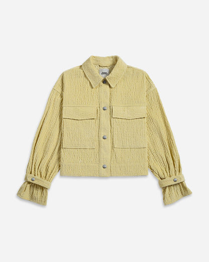 Corduroy Cropped Shirt Jacket