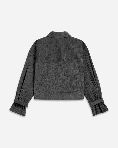 Corduroy Cropped Shirt Jacket