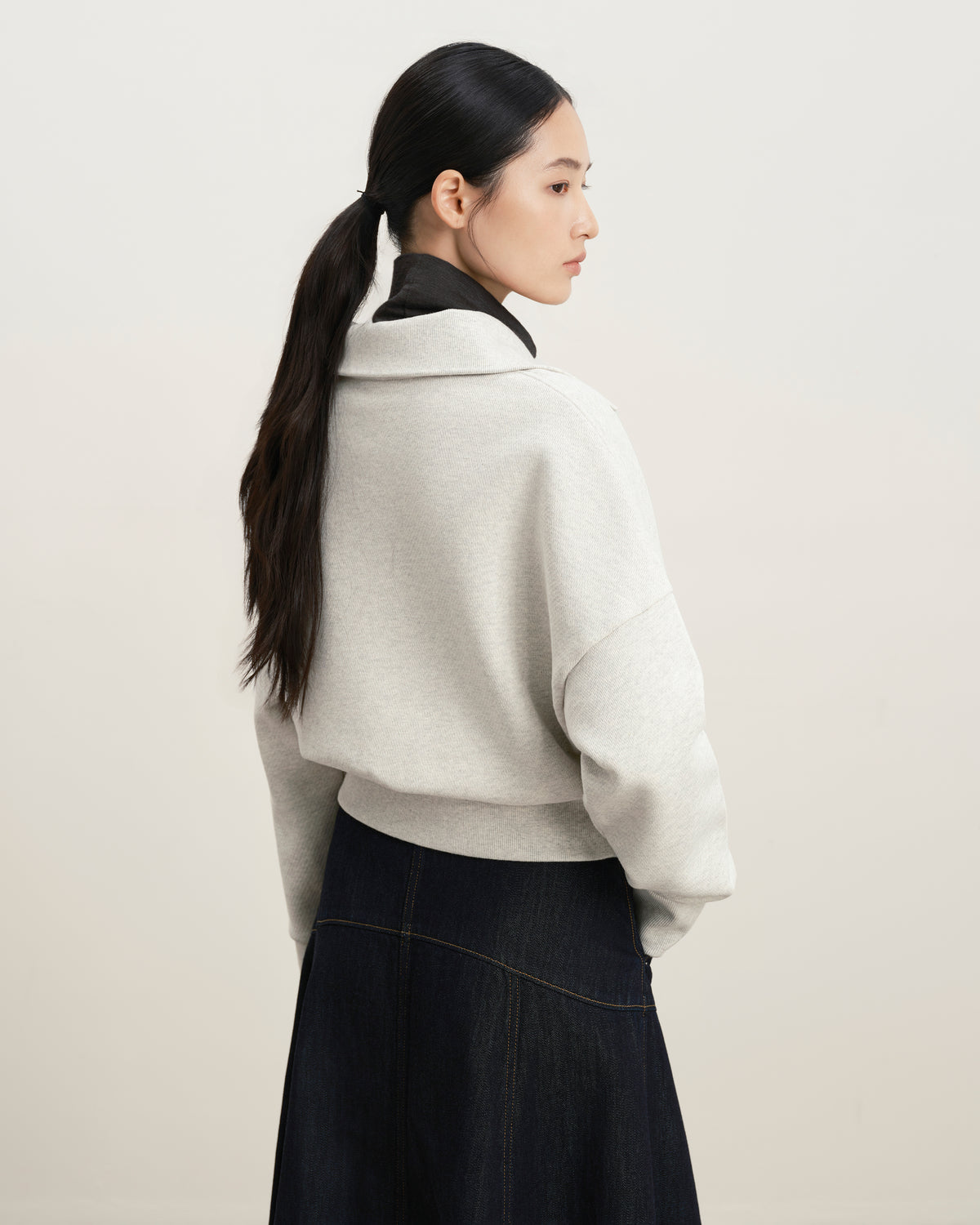 Diagonal Quarter Zip