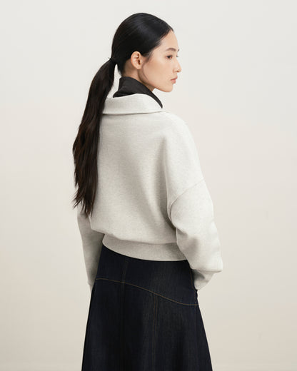 Diagonal Quarter Zip