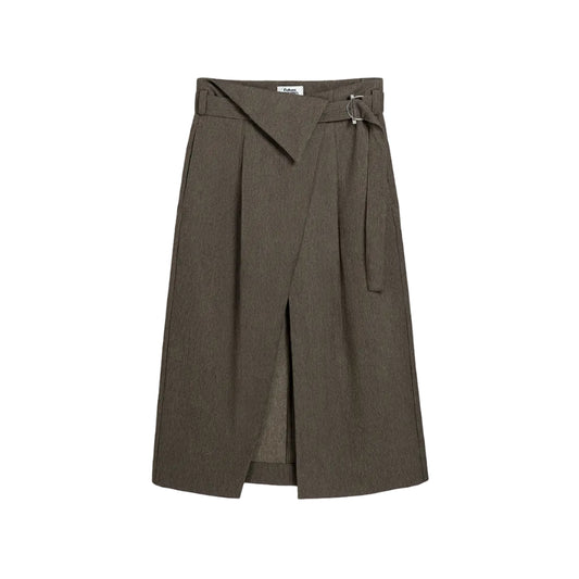 Diagonal Slit Skirt