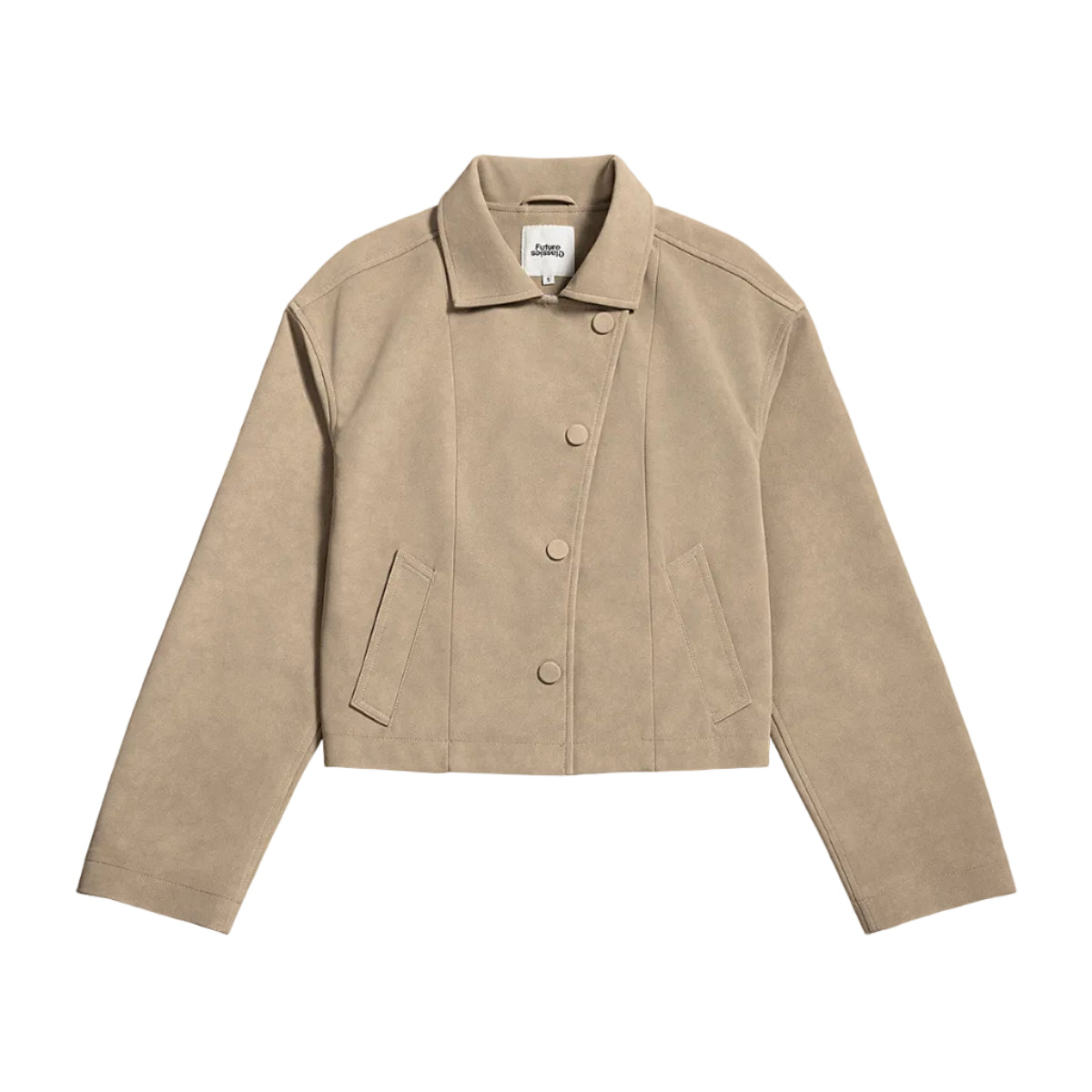 Faux Suede Worker Jacket