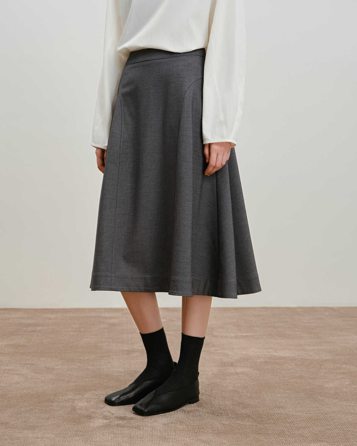 Panel Flare Skirt