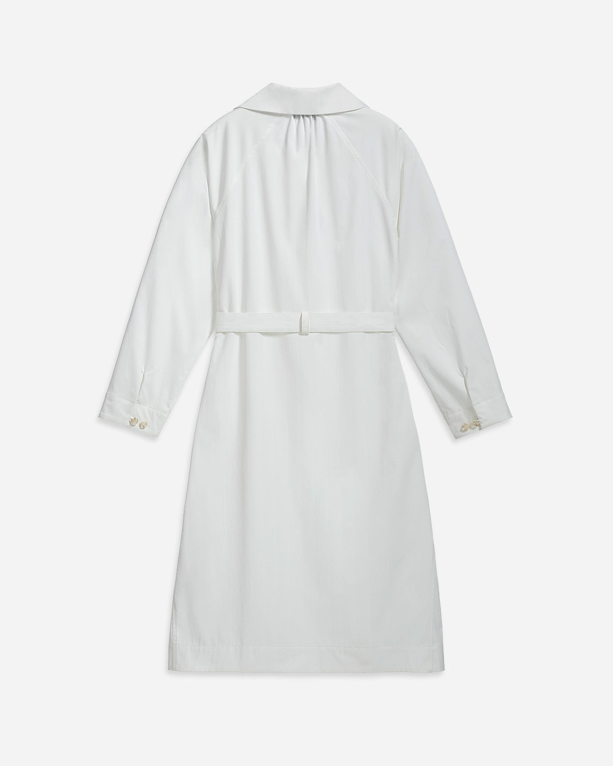 Folded Collar Shirt Dress