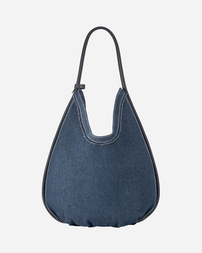 Large Teardrop Denim Hobo