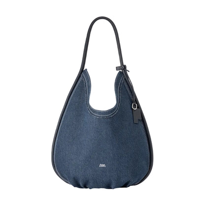 Large Teardrop Denim Hobo