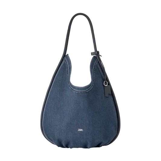 Large Teardrop Denim Hobo