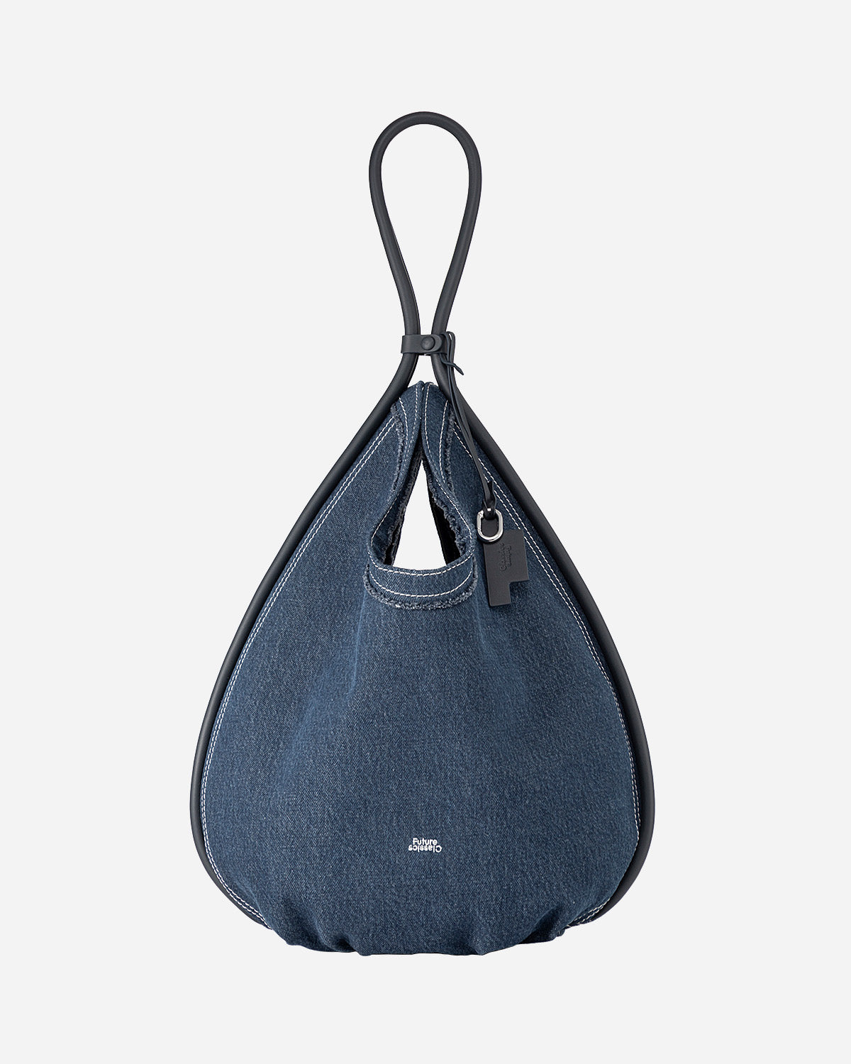 Large Teardrop Denim Hobo