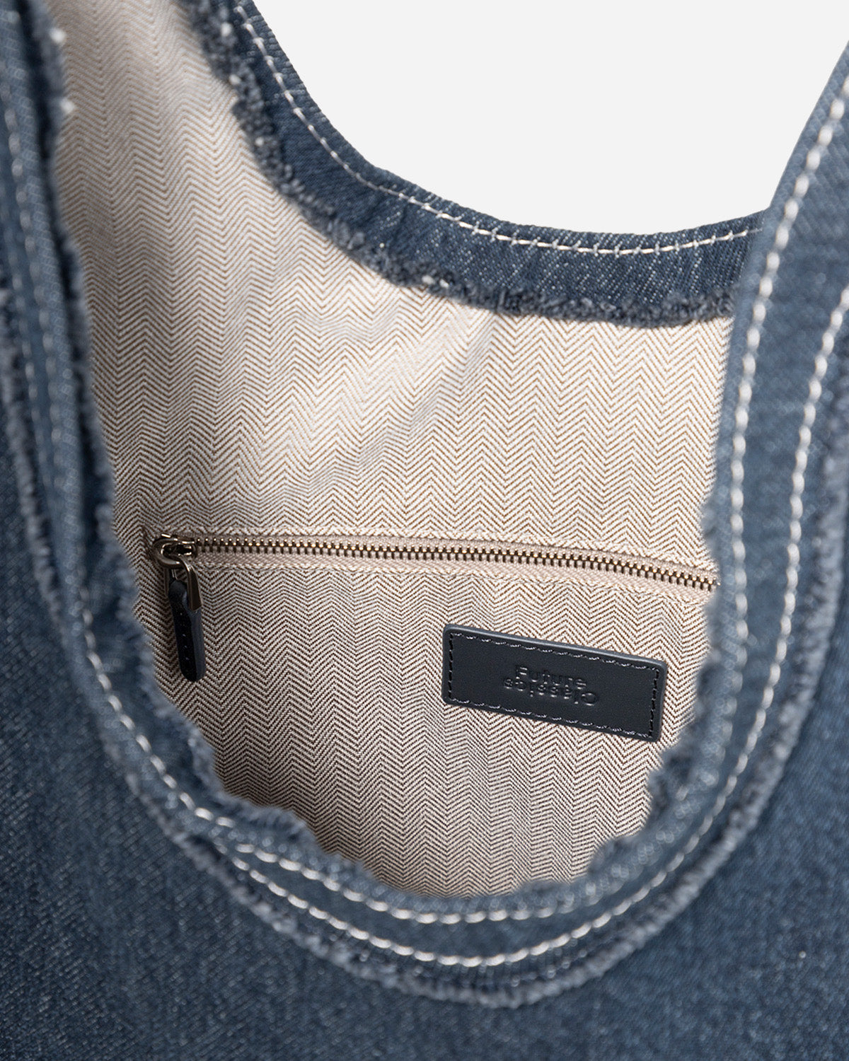 Large Teardrop Denim Hobo