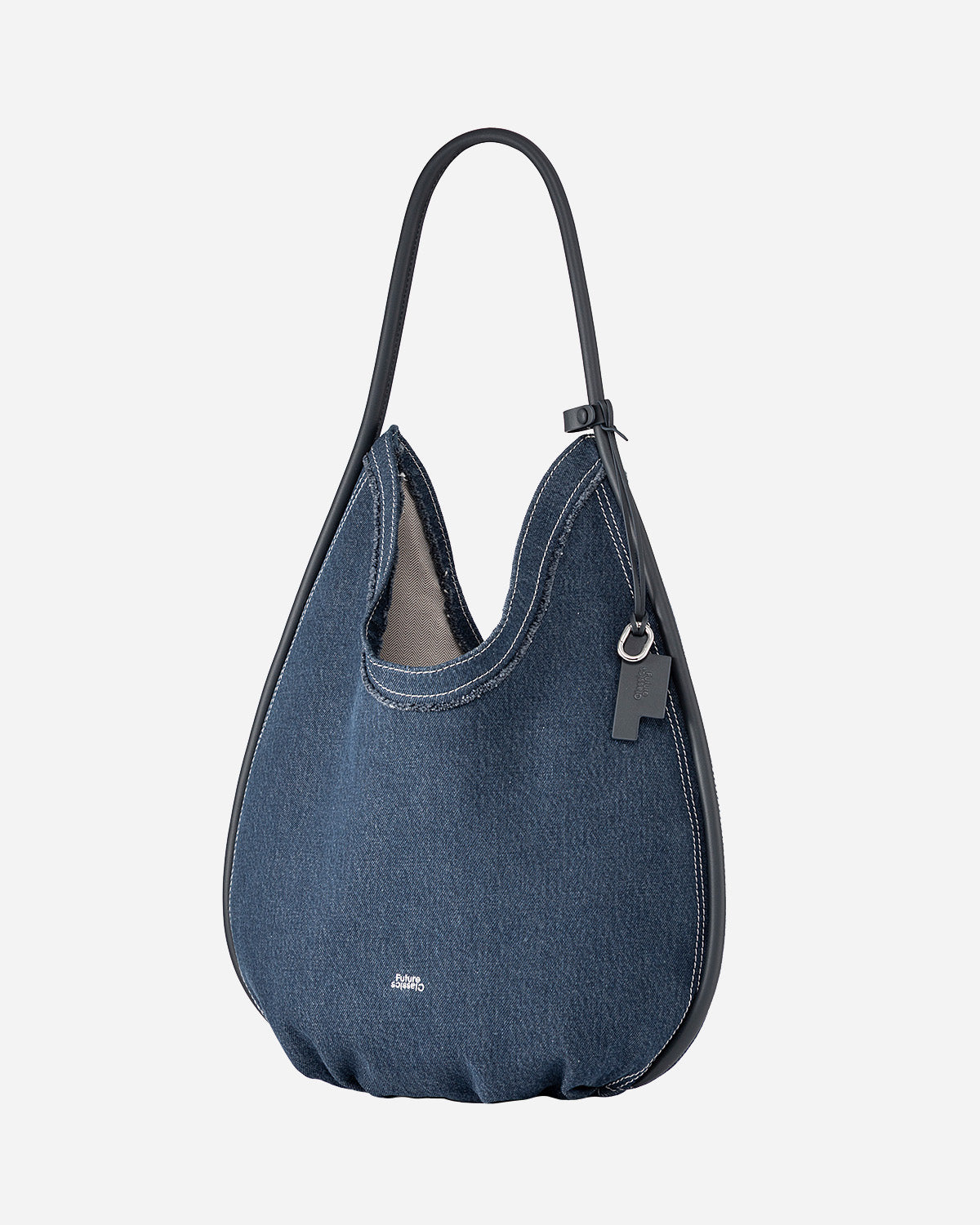 Large Teardrop Denim Hobo
