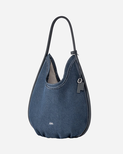 Large Teardrop Denim Hobo