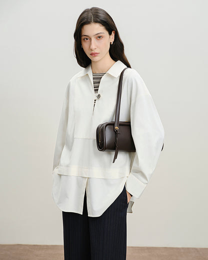 Long Loaf Nappa Clutch