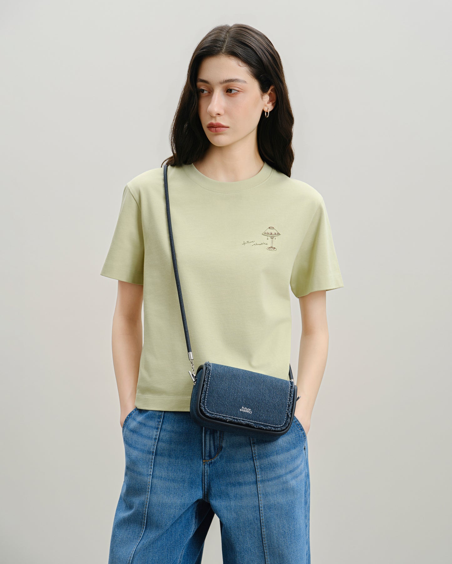 Mini Loaf Denim Crossbody