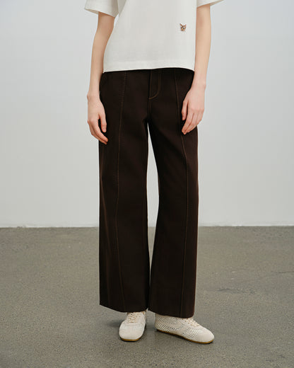 Panel Jeans Coffee Bean