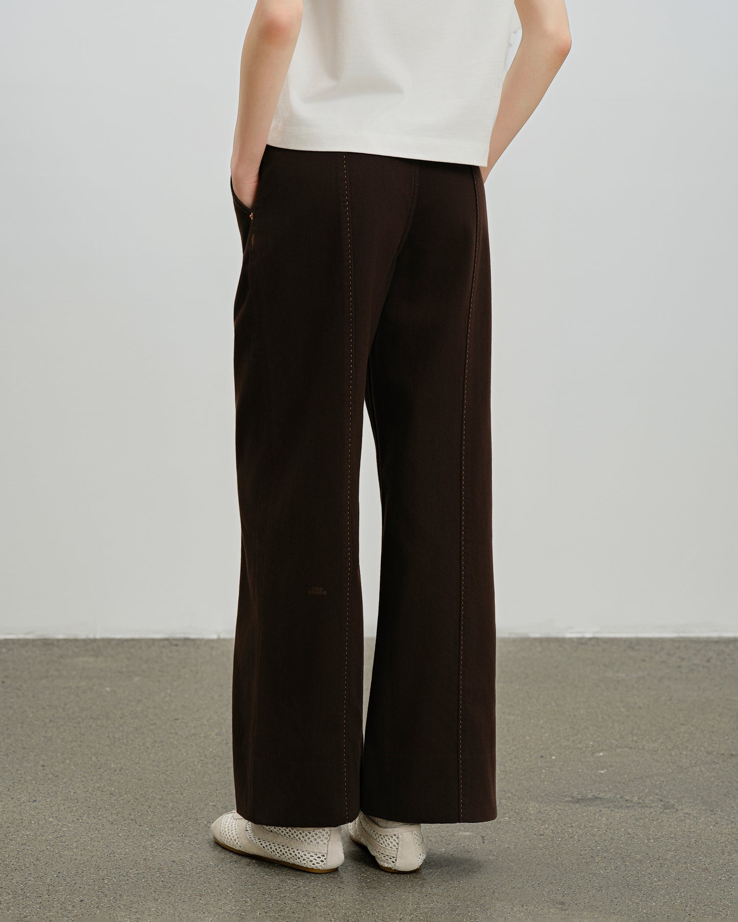 Panel Jeans Coffee Bean