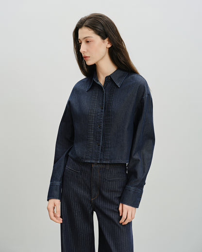 Rinse Wash Pintucks Shirt